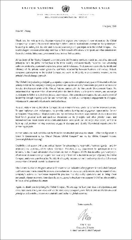 乐鱼app官方在线入口加入联合国全球契约组织 助推新旧动能转换可持续发展